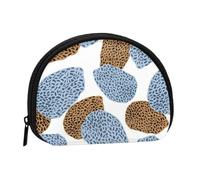 Best and Modern Leopard Skin Summary, Women's Storage Bag Shell Makeup Bag Small Coin Purse Shell Change Pouch