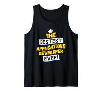 Best Applications Developer, Funny Software Job Occupation Tank Top