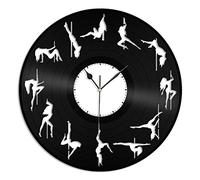 Best art Pole Dance Vinyl Wall Clock Souvenir Unique Gift for Friends Home Decoration Vintage Design Office Bar Room Home Decor