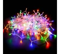 Best Artificial 100 Multi-Coloured Led's Clear Cable Connectable Outdoor Garden Party Waterproof String Lights (10M) Low Voltage Plug