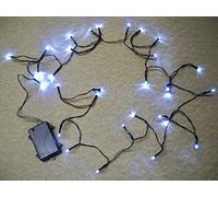 Best Artificial 2 Sets of 30 LED Bright White WATERPROOF Outdoor Battery Operated Lights with TIMER 8 Multi-Function 3M String Length, party christmas fairy wedding birthday (TM)