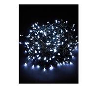 Best Artificial 200 Bright White LED's Black Cable Connectable Outdoor Christmas Waterproof String Lights (20m) with Low Voltage Plug