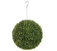 Best Artificial 23cm Green Olive Grass Hanging Basket Topiary Ball - Suitable for Outdoor Use - Weather & Fade Resistant