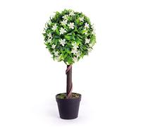 Best Artificial 2ft 60cm Lily Ball Tree Plant Garden Office Conservatory Tropical Indoor Outdoor (White)