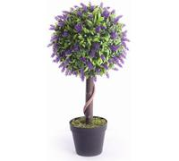 Best Artificial 2Ft / 60Cm Purple Lavender Ball Tree Plant Garden Office Conservatory Tropical Indoor Outdoor