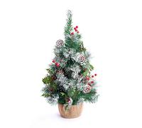 Best Artificial 2ft / 60cm Small Decorated Indoor Christmas Tree (Frosted)