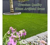 Best Artificial 30mm Grass 1Mx8M (3.3Ft X 26.2Ft) - 8M² Child & Pet Friendly Easy Install Turf Roll Uv Stable Artificial Lawn
