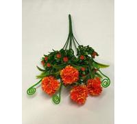 Best Artificial 34Cm Orange Hydrangea Flower Spray For Display Planter