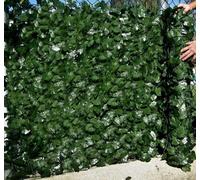 Best Artificial 3M X 0.5M English Ivy Screening Leaf Privacy Screen Hedging Roll - (Twin Pack)