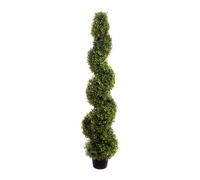 Best Artificial 4Ft - 120Cm Green Boxwood Spiral Topiary Tree - Suitable For Outdoor Use - Weather & Fade Resistant