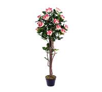Best Artificial 4ft 120cm Rose Flower Tree garden conservatory office plant (Multi-Coloured)