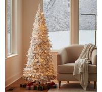 Best Artificial 4Ft Frosted Pop-Up Pre-Decorated And Pre-Lit Christmas Tree Battery Powered