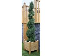 Best Artificial 5ft 150cm Cedar Conifer Spiral Topiary Tree **UV Fade Protected**