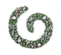 Best Artificial 6ft / 180cm Decorated Frozen Christmas Garland with Realistic Ice Crystals with 50 Bright White Battery LED Lights