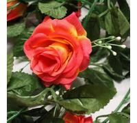 Best Artificial 7Ft Red-Yellow Silk Rose Garland Decoration - Perfect From Home, Office Or Events