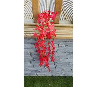 Best Artificial 80cm Red Trailing Flower Garland Hanging Vine String Plant (1)