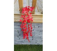 Best Artificial 80Cm Silk Trailing Vine Flower Plant Wedding Garland Ivy / Red