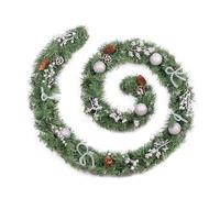 Best Artificial 9ft / 270cm Decorated Frozen Christmas Garland with Realistic Ice Crystals