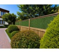 Best Artificial Conifer Screening Privacy Hedging Panel Wall Landscaping Garden Fence UV Fade Protected (3m x 0.5m)