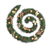 Best Artificial Cream Gold Decorated Christmas Garland (12ft Garland)