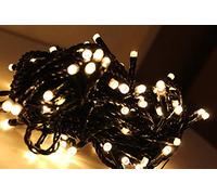 Best Artificial LED Mains Powered Low Voltage UK Plug 8 Multi-Function with Optional Timer & Memory String Lights Garden Party Fairy Indoor Outdoor Black Cable (Warm White, 750 LED's)