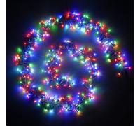 Best Artificial Multi-Coloured Connectable Led Indoor Outdoor Waterproof Cluster String Lights (480 Led's (10M), Low Voltage Plug)