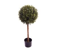 Best Artificial Natural Look 3ft 90cm Boxwood Topiary Single Ball Tree UV Fade Protected