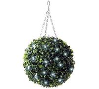 Best Artificial Pre-Lit Outdoor 28Cm Green Boxwood Hanging Plastic Grass Topiary Ball