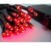 Best Artificial (TM) 50 Red LED Outdoor Waterproof Battery 8 Multi-Function String Lights with Timer 5M Length Party Fairy Christmas