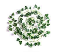 Best Artificial (TM Variegated Grape 200cm / 7ft Ivy Garland Hanging Vine String Plant - IL01 (6)