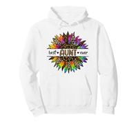 Best Aunt Ever Sunflower Leopard Funny Auntie Mothers Day Pullover Hoodie