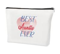 Best Auntie Gifts,Mothers Day Birthday Thanksgiving Special Retirement Anniversary Wedding Prom Easter Halloween Thoughtful Christmas Valentines Personalised Gifts for Auntie from Nephew,Makeup Bag