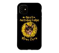 Best Australian Kelpie Dog Mom Ever Sunflower Funny Paw Case for iPhone 11