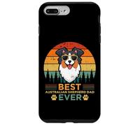 Best Australian Shepherd Dad Ever Vintage Dog Father's Day Case for iPhone 7 Plus/8 Plus