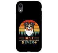 Best Australian Shepherd Dad Ever Vintage Dog Father's Day Case for iPhone XR