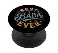 Best Baba Ever Retro Vintage Sunset Arabic Father PopSockets Adhesive PopGrip