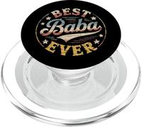 Best Baba Ever Retro Vintage Sunset Arabic Father PopSockets PopGrip for MagSafe