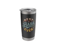 Best Baba Ever Retro Vintage Sunset Arabic Father Stainless Steel Insulated Tumbler