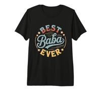 Best Baba Ever Retro Vintage Sunset Persian Grandpa Premium T-Shirt