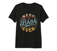 Best Baba Ever Retro Vintage Sunset Persian Grandpa Premium T-Shirt