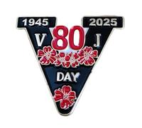 best badge 2025 VJ Day 80th Anniversary Pin Badge Decorations Victory Over Japan Celebrations Memorabilia Poppy Pin