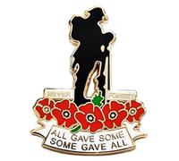 best badge: Remembrance Day Red Poppy Badges Pins Brooch Veterans Soldiers Never Forget