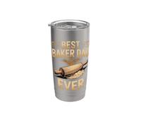 Best Baker Dad Ever Baking Sourdough Father Stainless Steel Insulated Tumbler