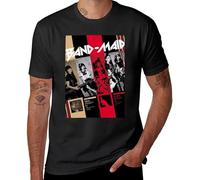 Best Band Maid T Shirts Men's Pure Cotton Amazing T-Shirts Crewneck Tees Short Sleeve Tops Black