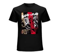 Best Band Maid T Shirts Men's Pure Cotton Amazing T-Shirts Crewneck Tees Short Sleeve Tops Black M