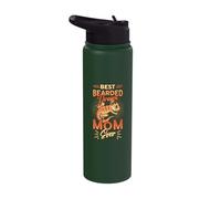 Best Bearded Dragon Mom Ever Bearded Dragon Lizard Lover Stainless Steel Insulated Water Bottle