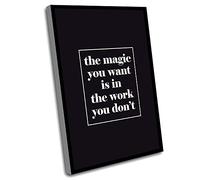 Best Bedroom Decor,Quotes Wall Art,Office Decorations,The Magic You Want Is In The Work You Dont,Best Gifts For Men,Fashion Illustration,Modern Art,UnFramed Art,Boss Lady,12x16 Inch UnFramed Wall Art
