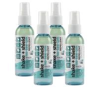 Best Bee Brothers Shake + Shield No-See-Ums Gnat Spray - Non-Greasy Bug Spray Body Mist Made with Plant-Based Ingredients, 2 Oz. (4 Pack)