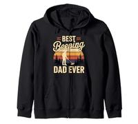 Best Beeping Dad Ever Metal Detector Father Funny Hobby Zip Hoodie