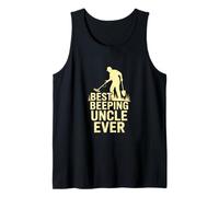 Best Beeping Uncle Ever Metal Detecting Hunter Tank Top